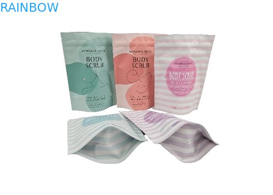 Impression numérique Sac debout personnalisé Sac d'emballage imperméable à l'eau pour le gommage du corps