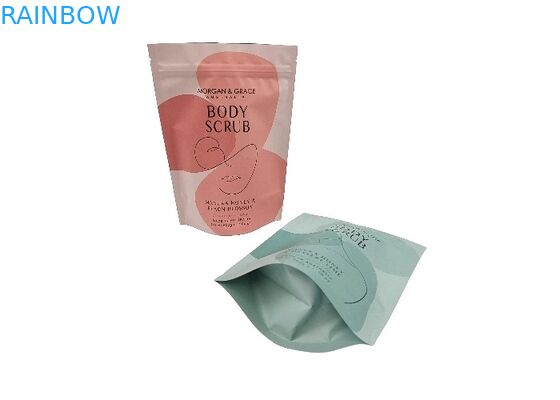 Impression numérique Sac debout personnalisé Sac d'emballage imperméable à l'eau pour le gommage du corps