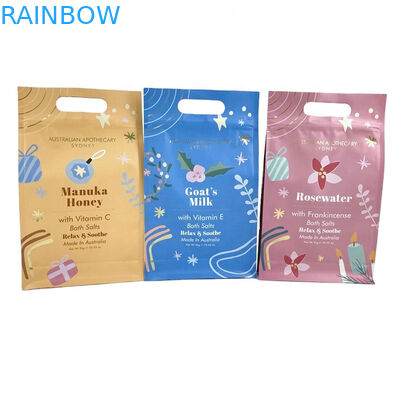 Impression numérique personnalisée Étiquette privée Spa cadeau Sel naturel Epsom Salts de bain Sac d'emballage Sac Mylar pour 250g de gommage corporel