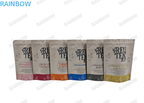 Impression numérique 4 oz sacs en plastique sans odeur de thé