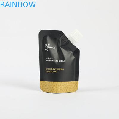 Sacs de remplissage en plastique personnalisés Cosmétiques Stand Up Spout Pouch Crème faciale Emballage