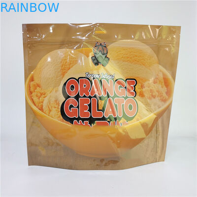 Sac d'impression numérique 3.5G 1LB Soft Touch sac holographique haute barrière à l'odorat à l'épreuve des enfants fermeture éclair sac debout