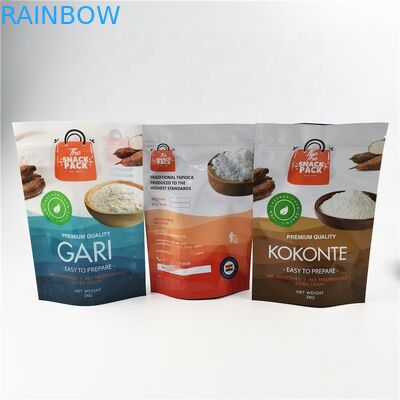 Sacs d'emballage alimentaire à gravure en plastique personnalisé avec fermeture à glissière