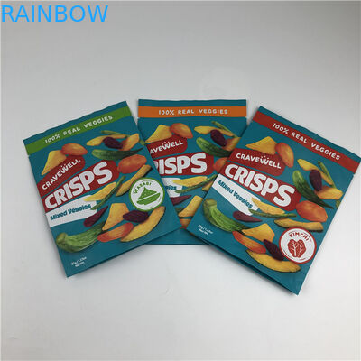 Commande personnalisée Accepté Snack Chips Sac d'emballage avec fonctionnalités de ré-fermeture et d'impression à écran