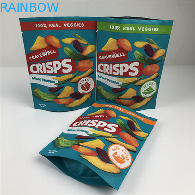 Commande personnalisée Accepté Snack Chips Sac d'emballage avec fonctionnalités de ré-fermeture et d'impression à écran