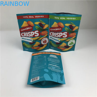 Commande personnalisée Accepté Snack Chips Sac d'emballage avec fonctionnalités de ré-fermeture et d'impression à écran