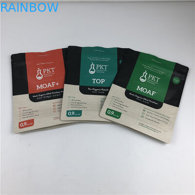 Sacs d'emballage de fleurs secs sur mesure avec poignée Hologramme Foil Sacs anti-odeur