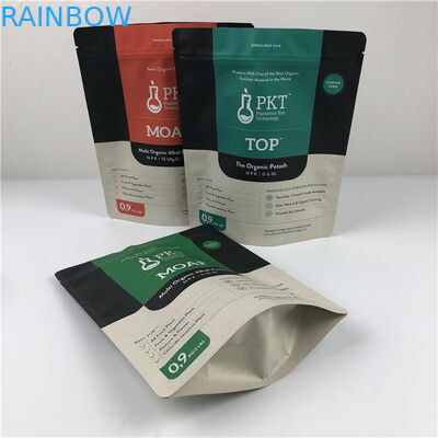 Sacs d'emballage de fleurs secs sur mesure avec poignée Hologramme Foil Sacs anti-odeur