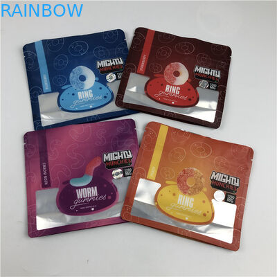 Service professionnel Sacs imprimés numériquement avec finition d'impression brillante / mate Sacs Mylar comestibles gommés
