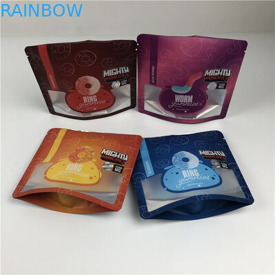 Service professionnel Sacs imprimés numériquement avec finition d'impression brillante / mate Sacs Mylar comestibles gommés