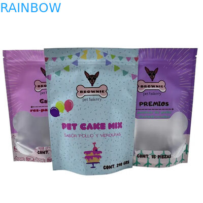 Sacoche alimentaire pour les aliments pour animaux de compagnie avec fermeture à glissière