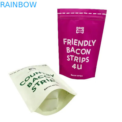 Sac d'alimentation pour animaux avec encoche déchirante pour les sacs d'emballage de friandises pour chiens