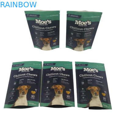 Sac d'alimentation pour animaux avec encoche déchirante pour les sacs d'emballage de friandises pour chiens
