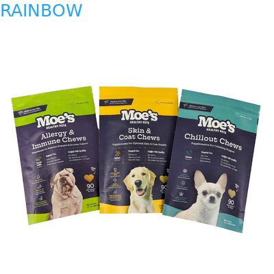 Logo personnalisé imprimé Biodégradable 100% Sac à emballage réutilisable Sacs en plastique debout Doypack avec fermeture à glissière