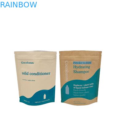 Sacs à jouets biodégradables recyclables personnalisés Sacs debout avec fermeture à glissière Sacs en papier kraft Sacs d'emballage comestibles