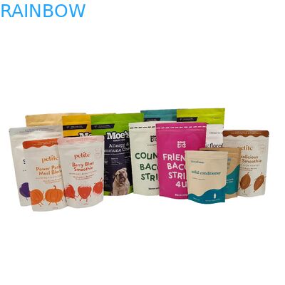 Sacs à jouets biodégradables recyclables personnalisés Sacs debout avec fermeture à glissière Sacs en papier kraft Sacs d'emballage comestibles