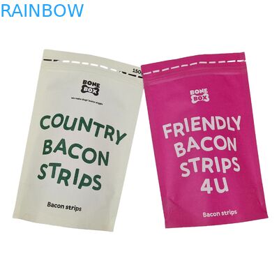 Sacs à jouets biodégradables recyclables personnalisés Sacs debout avec fermeture à glissière Sacs en papier kraft Sacs d'emballage comestibles