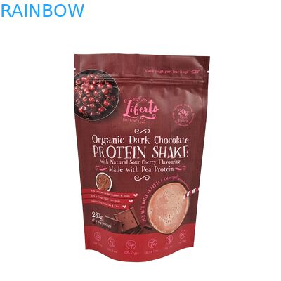 Sacs à collations de haute qualité en papier d'aluminium fermeture à glissière en plastique emballage fermeture à glissière