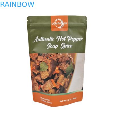 Logo personnalisé imprimé Sacs en plastique recouvertables Snack Noix Emballage alimentaire Stand Up Poche Fermeture éclair