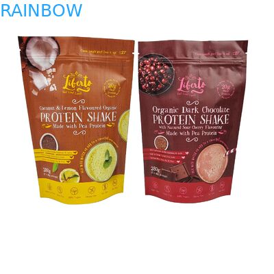 Logo personnalisé imprimé Sacs en plastique recouvertables Snack Noix Emballage alimentaire Stand Up Poche Fermeture éclair