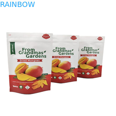 Moins de MOQ Sac de papier kraft personnalisé pour mangue séchée Fruits recyclés Sac Mylar recouvreable