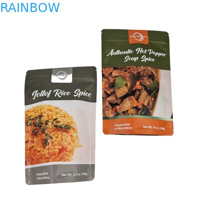 Emballage alimentaire en aluminium en plastique Emballage de collations personnalisé recouvreable Emballage de collations Stand up pouch avec fermeture à glissière