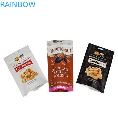 Cashew Nut Sac à fermeture éclair de qualité alimentaire Stand Up Foil d'aluminium Sac en plastique Fermeture éclair sac Mylar