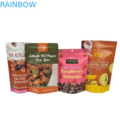 Laminé sac Mylar de qualité alimentaire personnalisé Stand Up Ziplock Snack Sac fermeture à glissière