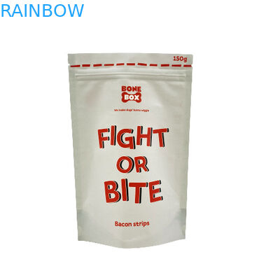 Sacs en papier kraft de qualité alimentaire Biodégradable Fermeture à glissière