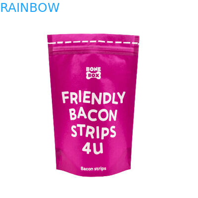 Sacs en papier kraft de qualité alimentaire Biodégradable Fermeture à glissière