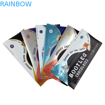 Sécurisation thermique imprimée personnalisée Retour à l'arrière Sac à foil à joint latéral Retour à l'arrière Sac à oreiller holographique à lacération facile