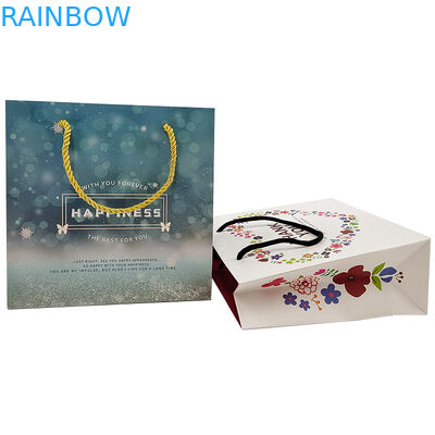 Sacs en papier personnalisés Logo imprimé recyclable biodégradable marron Plain Packaging Sac en papier kraft avec Ha tordu