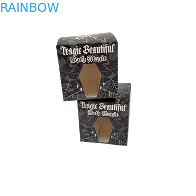 Boîte en papier noir carrée personnalisée de haute qualité avec fenêtre creuse avant spéciale Emballage alimentaire Boîte cadeau en carton blanc