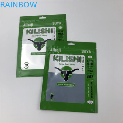 Sacs d'emballage en plastique à fermeture à glissière à trois côtés