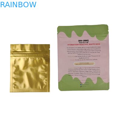 Finition brillante fenêtre frontale Mylar Pouch pour les fleurs de bonbons Ziplock sac anti-odeur Stand Up Pouch