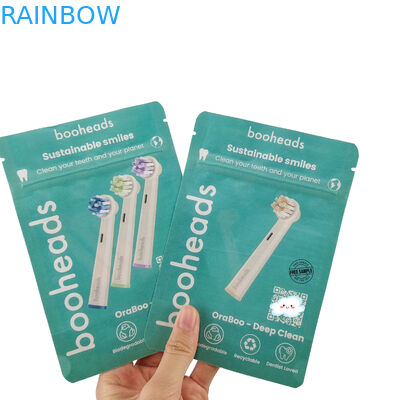 Sac biodégradable pour la lotion corporelle bain sel gel de douche sacs d'emballage alimentaire fermeture à glissière poche debout