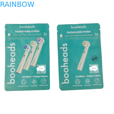 Sac biodégradable pour la lotion corporelle bain sel gel de douche sacs d'emballage alimentaire fermeture à glissière poche debout