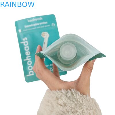 Sac biodégradable pour la lotion corporelle bain sel gel de douche sacs d'emballage alimentaire fermeture à glissière poche debout