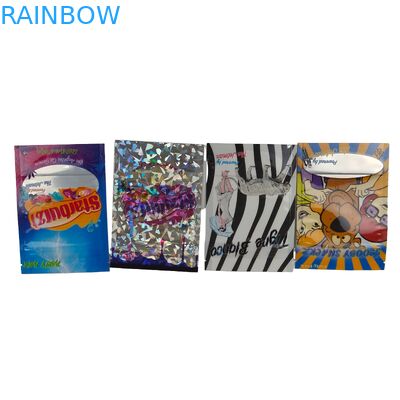 Mylar sac pour les haricots de chocolat sucre délicieux nourriture café sac à jouets debout sac avec trou suspendu