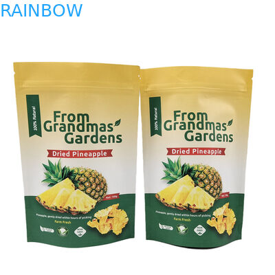 Imprimé sur mesure, timbre en or réutilisable, sacoche en papier kraft, imprimé numérique, sacs Mylar écologiques