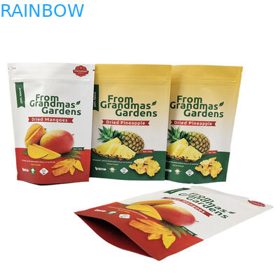 Logo personnalisé Papier Kraft Stand Up Pouch Sacs anti-odeur biodégradables de qualité alimentaire avec logo