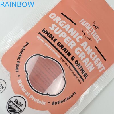 Logo personnalisé Emballage alimentaire Anti-odeur Fermeture à glissière Auto-scellé Poches debout Mat Finition effet métallique Imprimé Fermeture à glissière debout