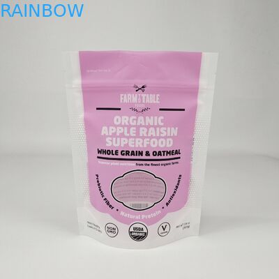 Vente à chaud sac d'emballage imprimé sur mesure plastique papier d'aluminium Mylar Fermeture à glissière sac à glissière Stand Up pouch pour les noix Snack Food