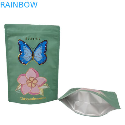 Sacs Mylar personnalisables avec fermeture à glissière Impression numérique Emballage de bonbons en caoutchouc