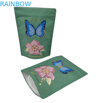 Sacs Mylar à toucher doux fournis en usine avec spot UV Sacs Mylar personnalisés ré-fermables pour la poudre d'épices