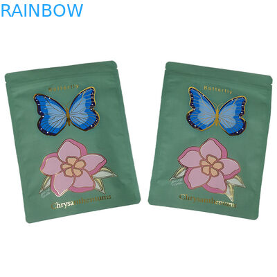 Sacs Mylar à toucher doux fournis en usine avec spot UV Sacs Mylar personnalisés ré-fermables pour la poudre d'épices