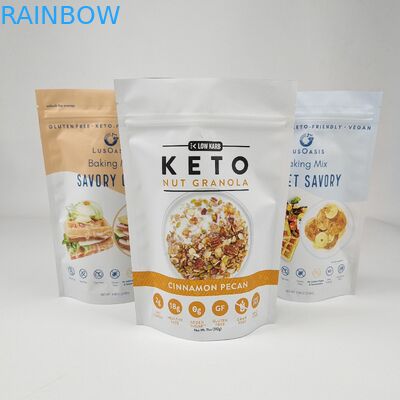 Sacs en plastique à fermeture à glissière sur mesure, sac Mylar pour le café, le thé, les bonbons, les barres de chocolat, l'emballage alimentaire