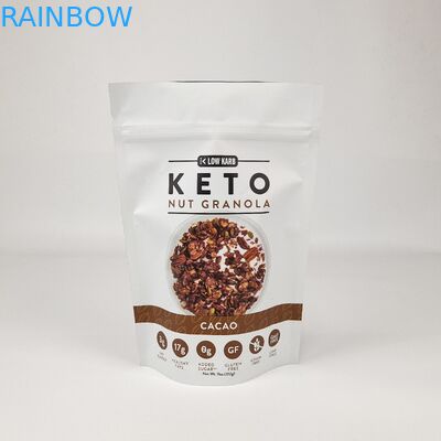 Logo en feuille d'aluminium imprimé sur mesure de qualité alimentaire Emballage comestible ré-fermé à l'odeur étanche à l'humidité