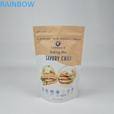 Impression personnalisée Sac d'emballage en plastique thermiquement scellé pour les noix bonbons chocolat thé café emballement stand up pouch