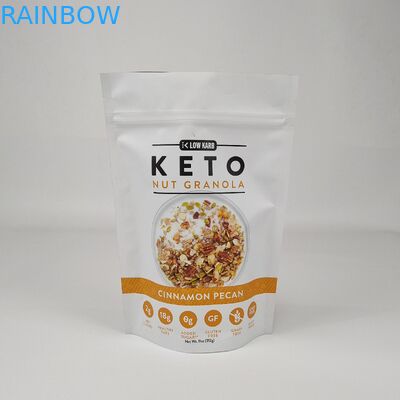 Sac de fermeture à glissière en papier d'aluminium stratifié personnalisé sac de fermeture à glissière debout sacoche mat sac d'emballage rouge avec fermeture à glissière anti-odeur pour le café